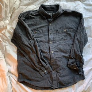 Gray flannel Harley Davidson button down